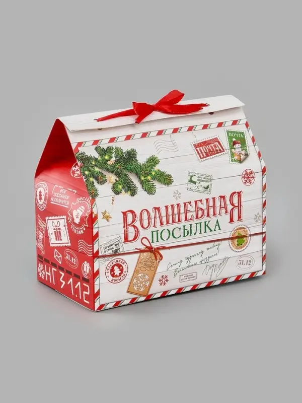 Коробка для кондитерских изделий &laquo;Волшебная посылка&raquo;, 10 &times; 18 &times; 14 см