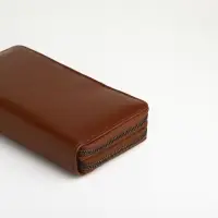 Портмоне-клатч мужской на молнии TEXTURA, два отделения, коричневое