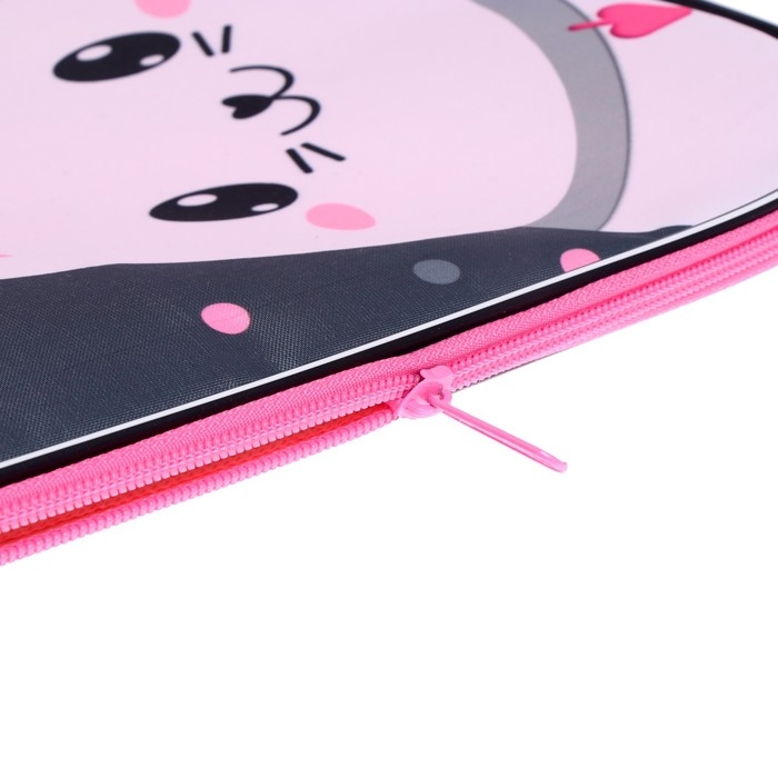 Папка для чертежей и рисунков А3, 470 х 350 х 20 мм, с ручками, текстильная, Calligrata Папка для чертежей и рисунков А3, 470 х 350 х 20 мм, с ручками, текстильная, Calligrata "Котик"