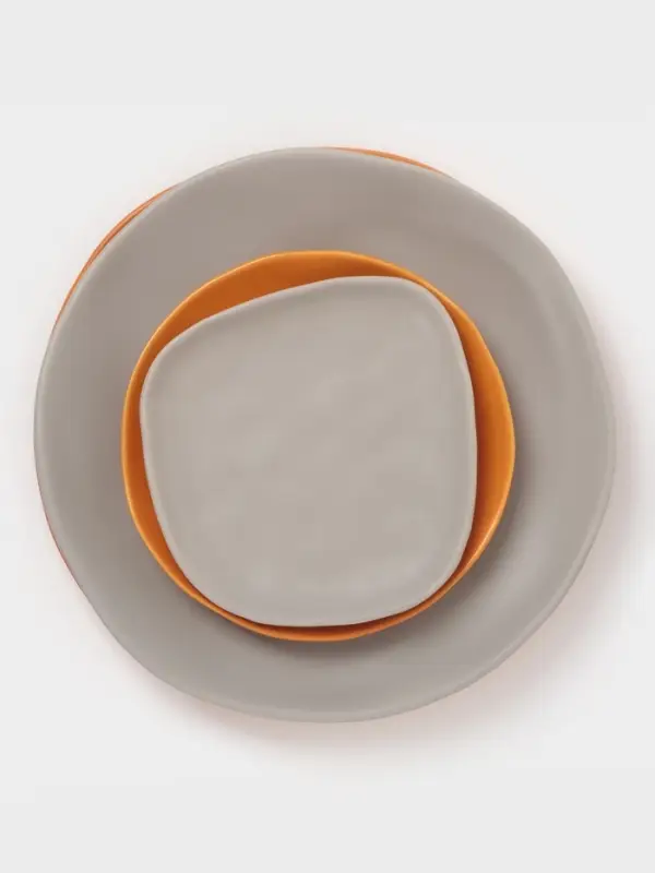 Тарелка Magistro Potter, d=17.7 см, фарфор, оранжевая
