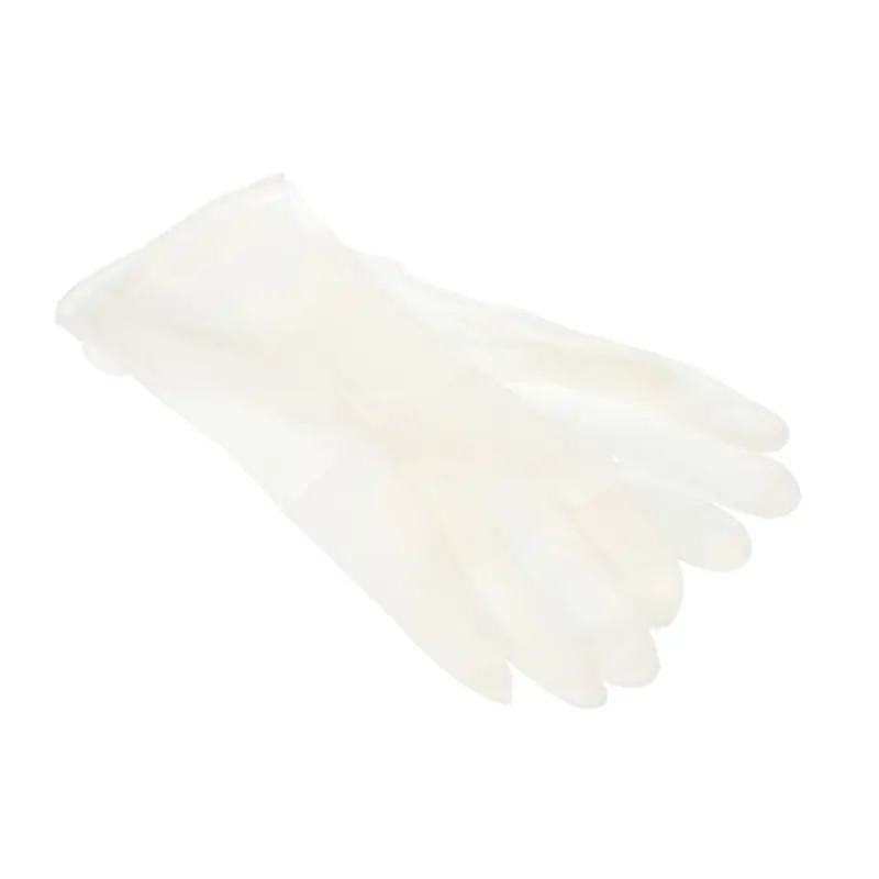 Перчатки хозяйственные ультра-прочные, тм VETTA, ПВХ, 60 гр, размер L, цвет белый, поливинилхлорид