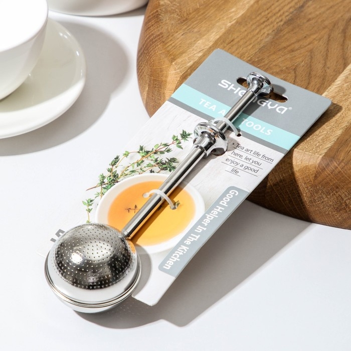 Сито для чая механическое Vent, цвет серебряный Сито для чая механическое Vent, цвет серебряный
