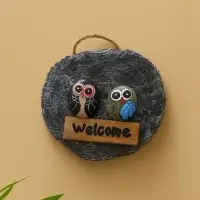 Панно WELCOME, 18×5×18 см, дерево, бежевое