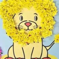 Объемная аппликация "Лев". По методике Монтессори. 257123