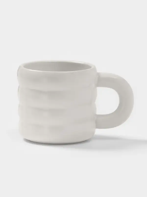 Чайная пара Доляна &laquo;Зефир&raquo;, 350 мл, керамика, белая