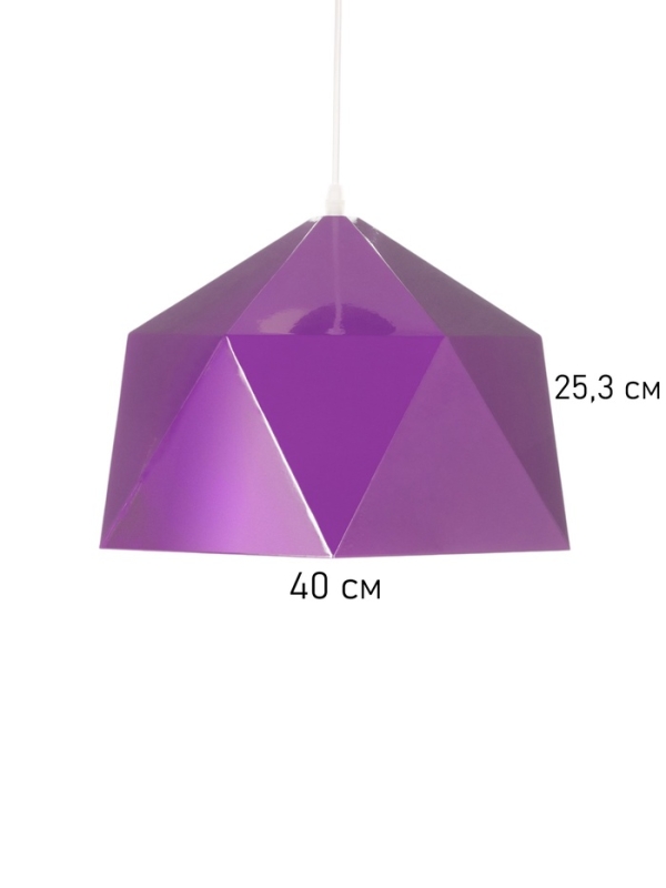 Светильник Edward 1х40Вт Е27 пр-1м темно-фиолетовый 38х38х25см Светильник Edward 1х40Вт Е27 пр-1м темно-фиолетовый 38х38х25см
