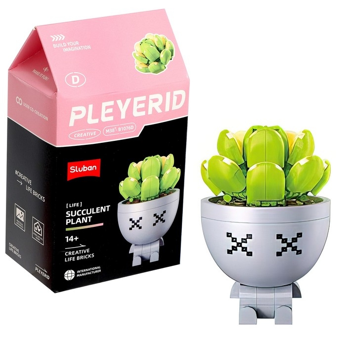 Конструктор «Цветы в горшочке», 6 видов, МИКС Конструктор «Цветы в горшочке», 6 видов, МИКС