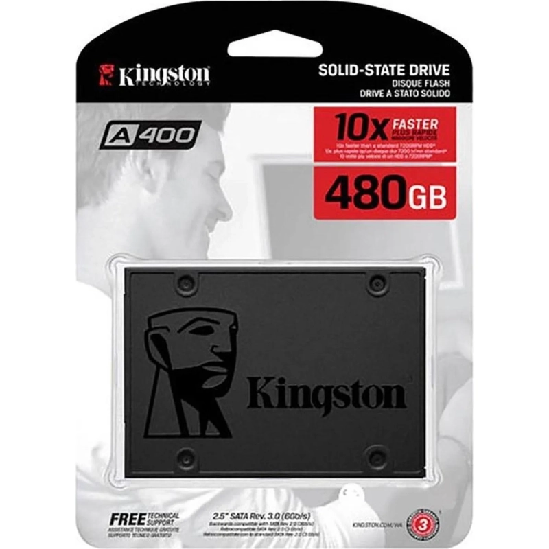 SSD накопитель Kingston SATA3 480G SA400S37/480G 2.5(SA400S37/480G)