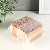 Шкатулка кожзам для украшений "Цветочная" пробка 10х10х5 см