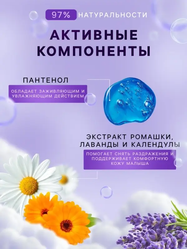 Жидкое мыло детское LULU гипоаллергенно, без парабенов, без силиконов, 300 мл