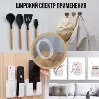 Лента клейкая ТУНДРА, прозрачная, двухсторонняя, 10 мм × 2 м