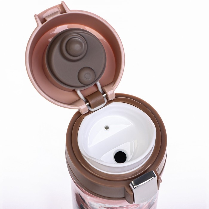 Термокружка, 350 мл, Style "Цветы", сохраняет тепло до 8 ч