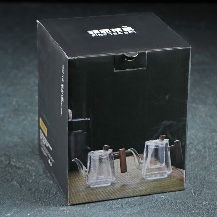 Чайник стеклянный заварочный «Тенби», 650 мл, 18×9,5×14 см, стеклянное сито Чайник стеклянный заварочный «Тенби», 650 мл, 18×9,5×14 см, стеклянное сито