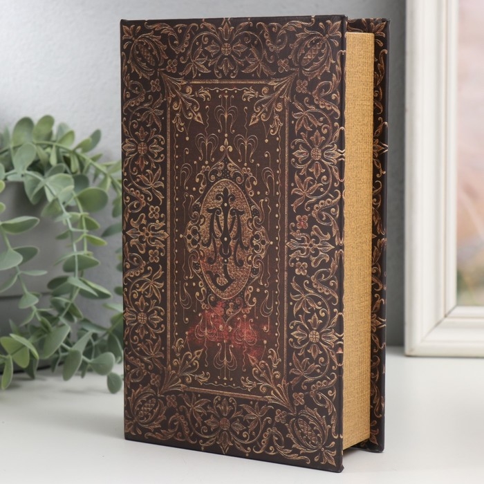 Сейф-книга дерево кожзам Сейф-книга дерево кожзам "Старинная книга" 21х13х5 см
