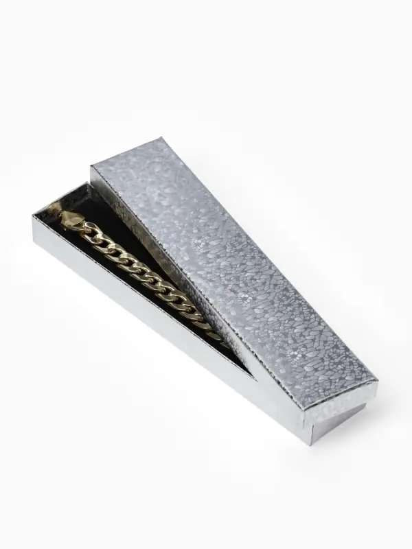 Набор коробочек подарочных 6 шт. под браслет, часы &laquo;Драгоценность&raquo;, 21&times;4.5 см, цвет серебро