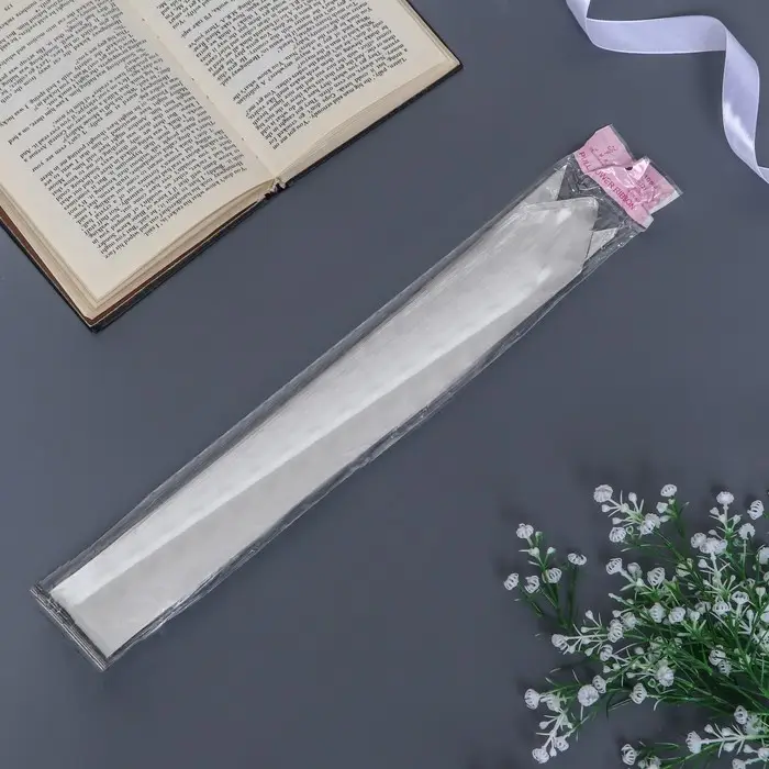 Бант - бабочка №5, серебряный глянец Бант - бабочка №5, серебряный глянец