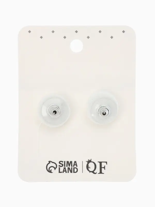 Серьги со стразами "Прямоугольник" 30*9мм, цвет белый в серебре