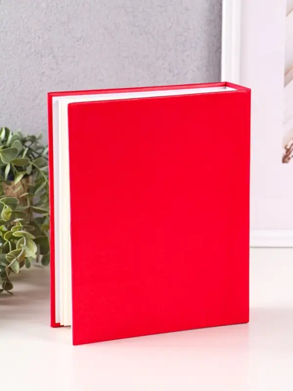 Фотоальбом 200 фото 10X15см, красный, ПП карм.