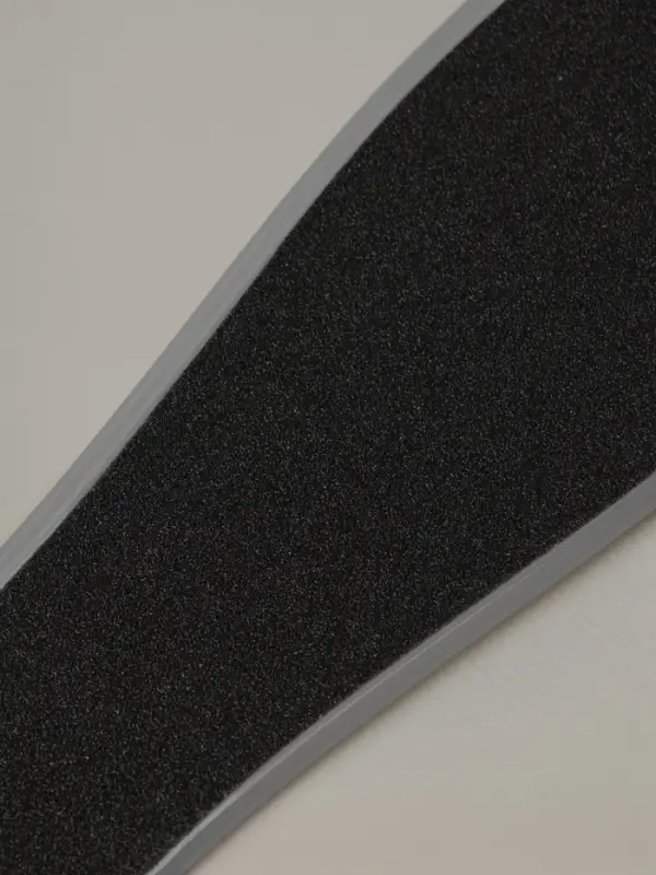 Пилка для пяток, наждачная, двусторонняя, 27 см, белая