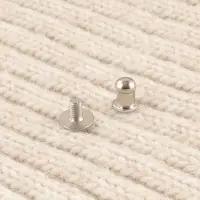 Бирка с кнопкой Hand made, 8&times;1.5 см, 10 шт., серая