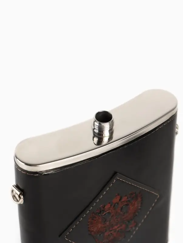 Фляжка &laquo;Герб&raquo;, нержавеющая сталь, 540 мл, 18 oz