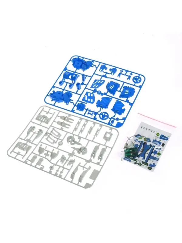 Конструктор электронный &laquo;Робот&raquo;, 3 в 1, работает от солнечной батареи, 61 деталь, 1 лист наклеек