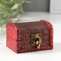 Шкатулка для украшений &laquo;Сундучок. Цветочная&raquo;, дерево, 6&times;8.8&times;5.5 см