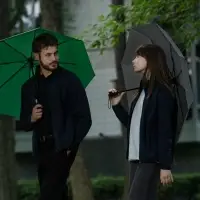 Зонт складной Monsoon, ярко-зеленый Зонт складной Monsoon, ярко-зеленый