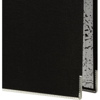 Папка-регистратор 75мм Attache А4, черная РР/бумага, мет уголок