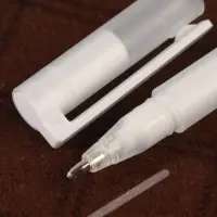 Ручка для джинсовой ткани термоисчезающая, белая