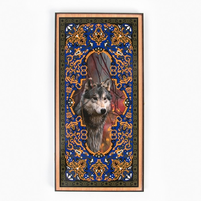 Нарды деревянные большие, настольная игра  Нарды деревянные большие, настольная игра "Волк", 50 х 50 см, с шашками