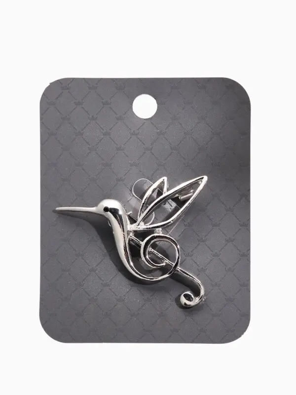 Брошь «Калибри. Скрипичный ключ», цвет серебро Брошь «Калибри. Скрипичный ключ», цвет серебро