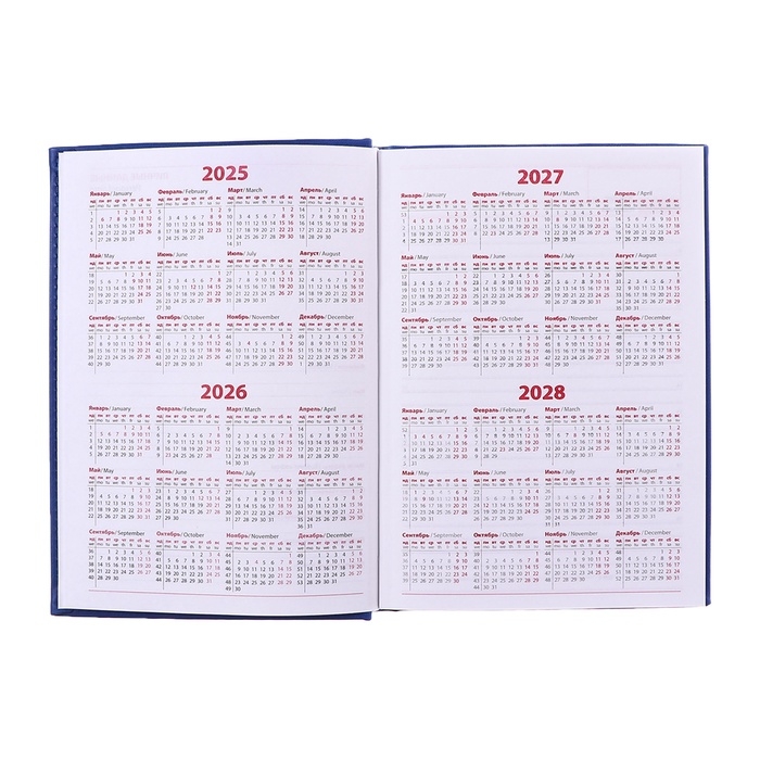 Ежедневник недатированный А5, 160 листов "Вивелла", обложка искусственная кожа, синий