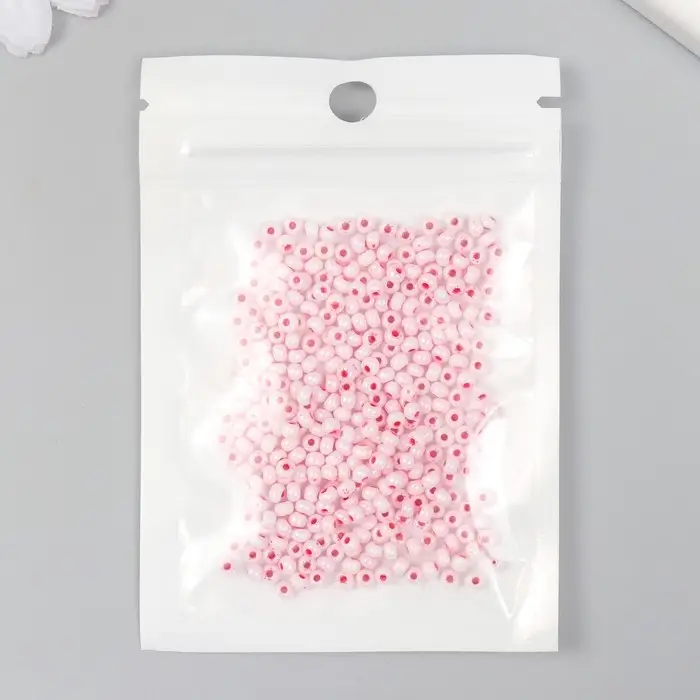 Бисер стекло 8/0  Бисер стекло 8/0 "Цветная серединка. Красная фасоль" 10 гр