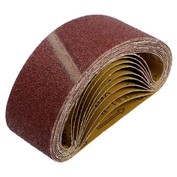 Лента абразивная бесконечная ТУНДРА, на тканевой основе, 75&times;533 мм, Р40, 10 шт.