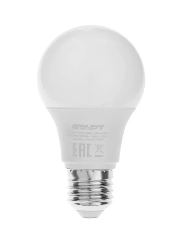 Лампа светодиодная СТАРТ, 15 Вт, Е27, 4000К, 1200 лм, матовая, свечение нейтральное белое