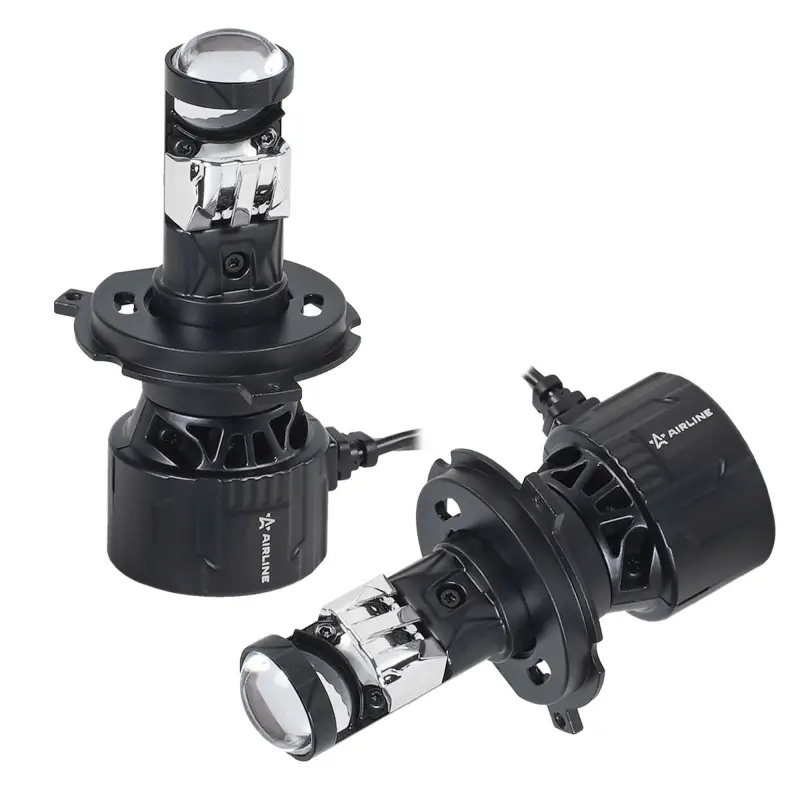Лампа светодиод. H4 ECO LENS, 45Вт, 5700Лм (2850Лм x 2), 6500К, 12/24В, кмпл. 2 шт.