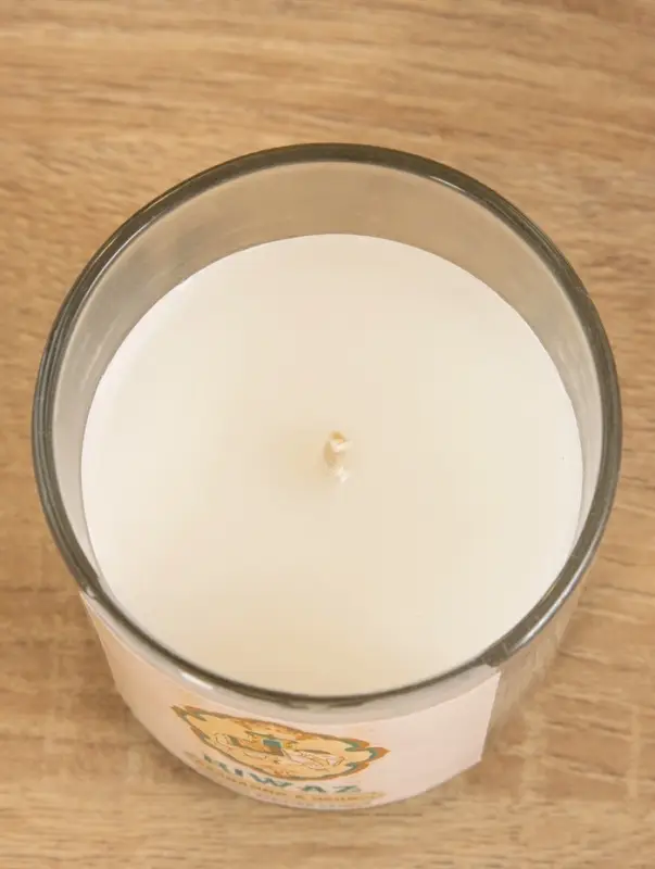 Свеча ароматическая в стекле "Лаванда" соевый воск 120гр