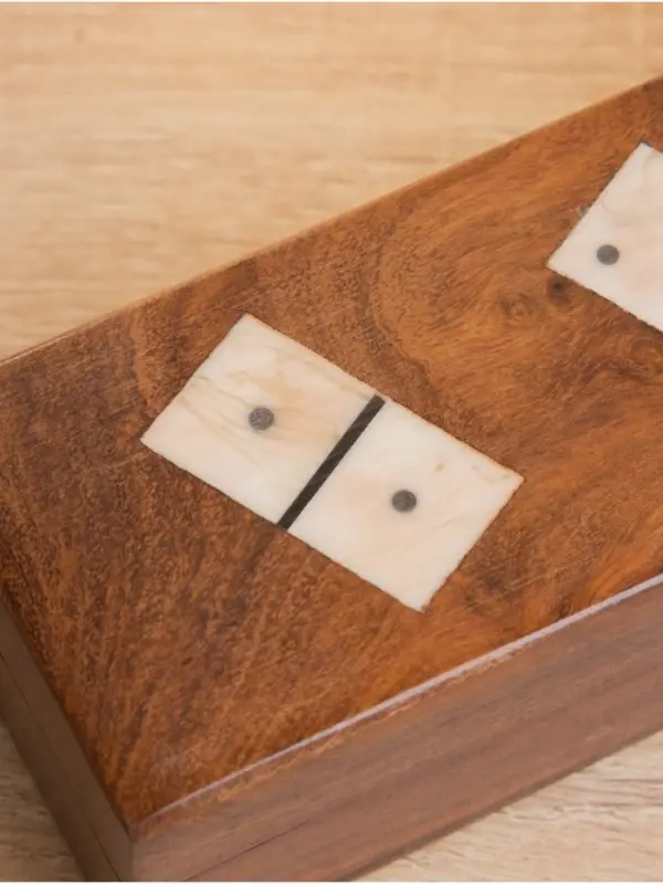 Настольная игра &laquo;Домино&raquo;, 17.5&times;5.5&times;4.5 см, дерево шишам, кость