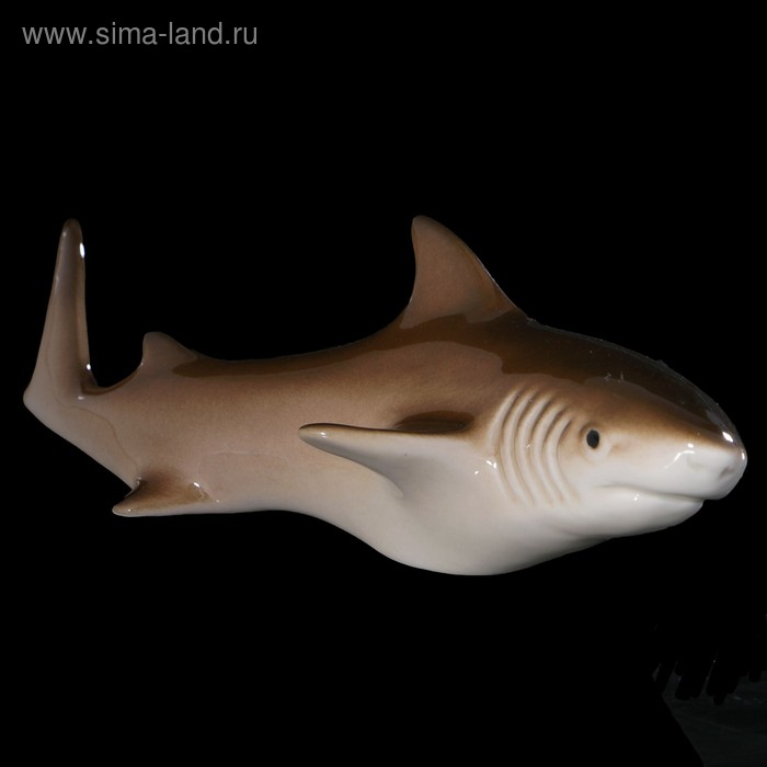Сувенир «Акула», малая, 14×6×3 см, ручная работа, фарфор Сувенир «Акула», малая, 14×6×3 см, ручная работа, фарфор
