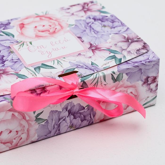 Коробка подарочная, упаковка, «От всей души», 16.5 х 12 х 5 см, БЕЗ ЛЕНТЫ Коробка подарочная, упаковка, «От всей души», 16.5 х 12 х 5 см, БЕЗ ЛЕНТЫ