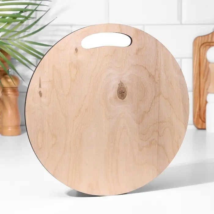 Доска разделочная сувенирная «Гжельская роспись», 25,5 см, круглая Доска разделочная сувенирная «Гжельская роспись», 25,5 см, круглая