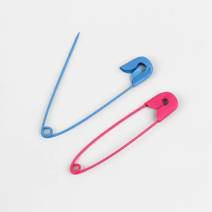 Булавки английские, 45 мм, 10 шт., цвет разноцветный