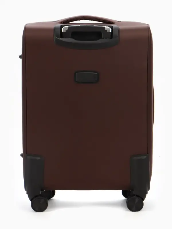 Чемодан на колёсах TEXTURA, с увеличением, кодовый замок, 42&times;26&times;68 см, 24", коричневый