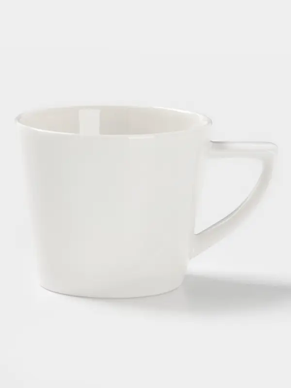 Кофейная пара Magistro White Snow, 120 мл, фарфор, белая