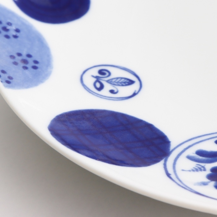 Тарелка Тарелка "Романс мозаика", д-200мм, нео гжель