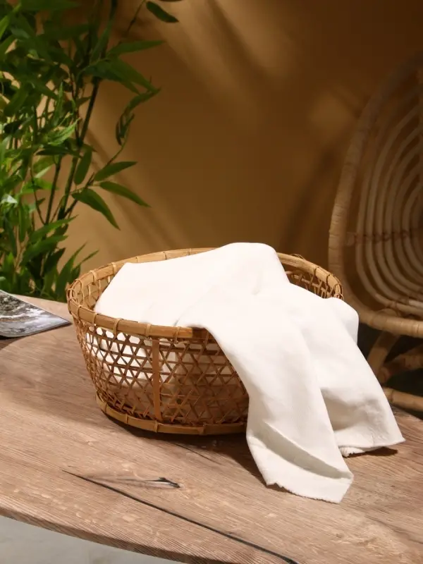 Корзина плетёная &laquo;Клоус&raquo;, 32&times;32&times;13 см, бамбук, светлая