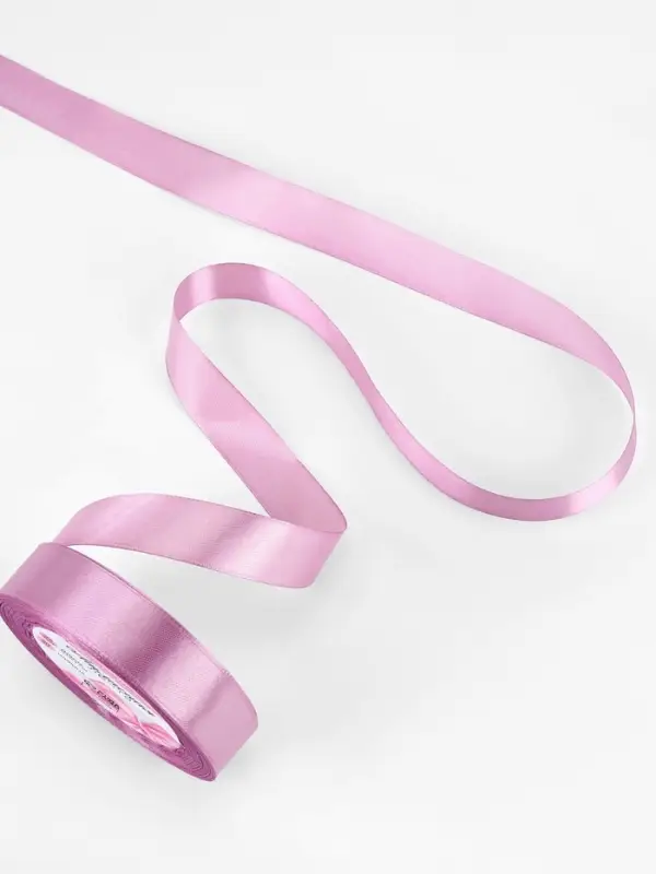 Лента атласная, 20 мм, 23&plusmn;1 м, светло-сиреневая №45