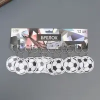 Светоотражающий брелок для ключей на кольце «Футбольный мяч», пластик, 6×6 см Светоотражающий брелок для ключей на кольце «Футбольный мяч», пластик, 6×6 см