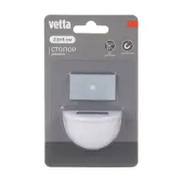 Стопор дверной тм VETTA, 2,5х5см, магнитный, пластик, металл, 2 цвета